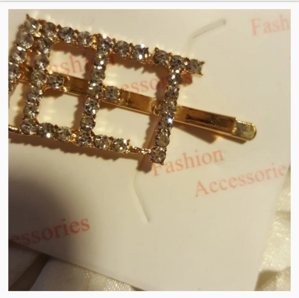 Rhinestone LOVE & SWEET Hair Clips -  Sparkly Statement Barrettes
